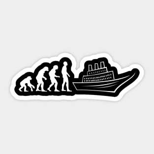 Cruise Evolution For Vacationers On A Cruise Sticker